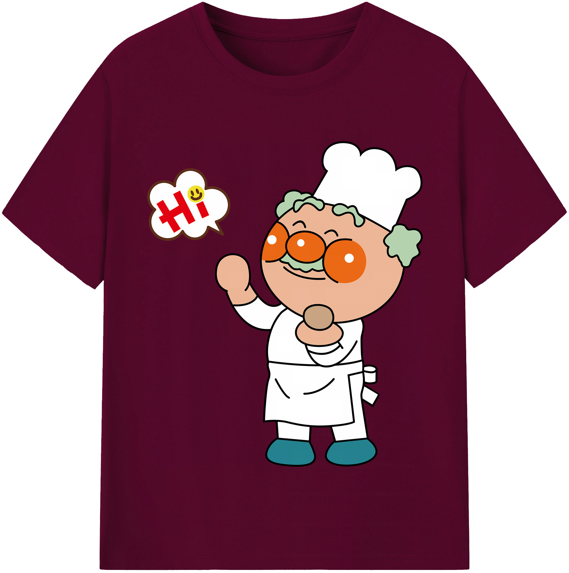 （画像用） アンパンマン Anpanman レディースカジュアルプリントTシャツ（綿100％）